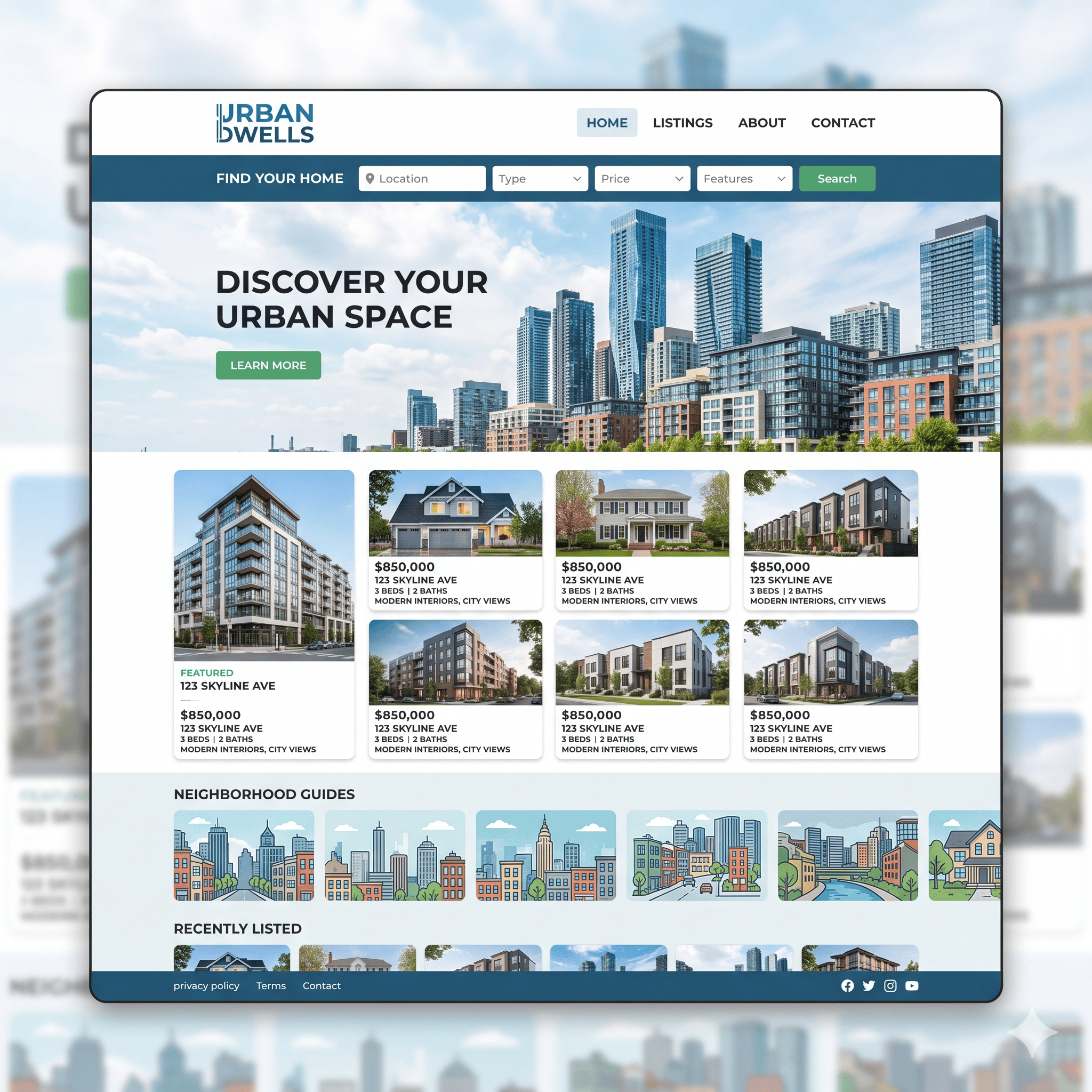 Real Estate Website Design